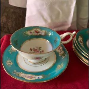 Coalport A.D 1750 Set of 6 cups and saucers